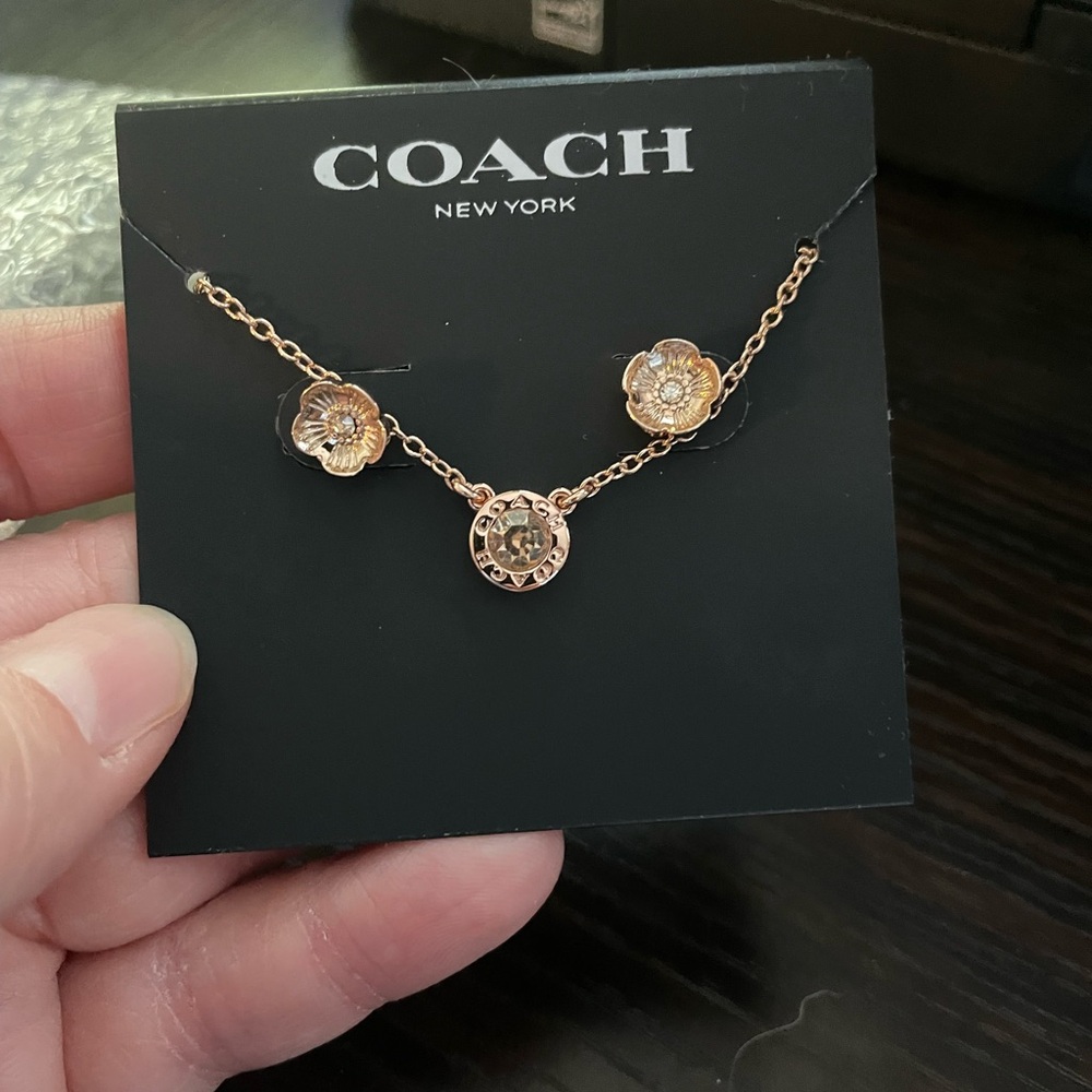 Coach Gold Medallion Necklace